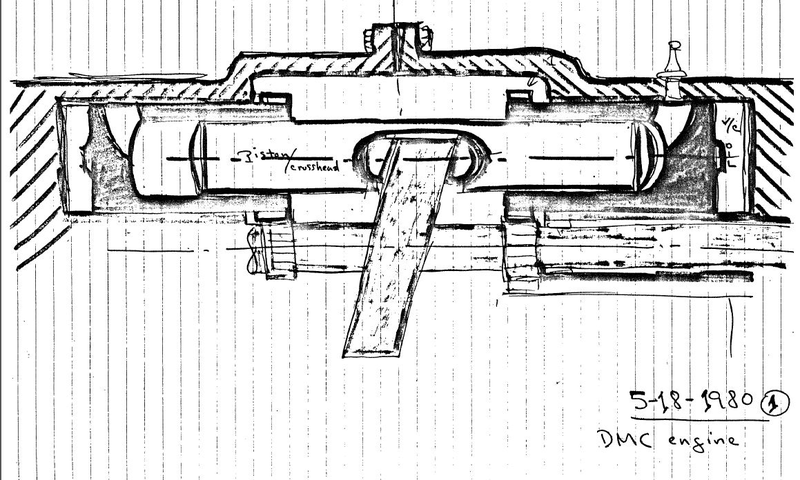 Illustration for article titled DeLorean's Next Radical Idea Was This Never-Before-Seen Engine